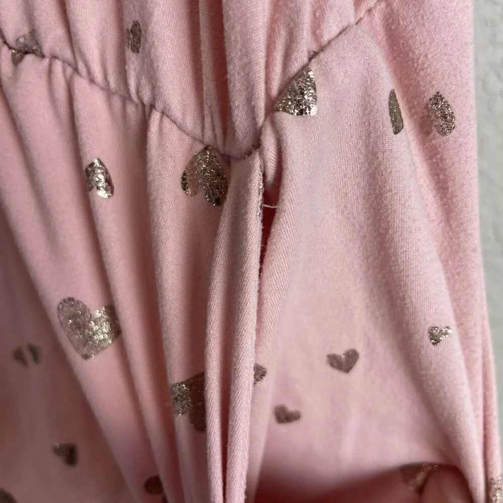 Emma & Elsa Toddler Size 2T/3T Dress Short Pink Hearts Boutique Summer Spring